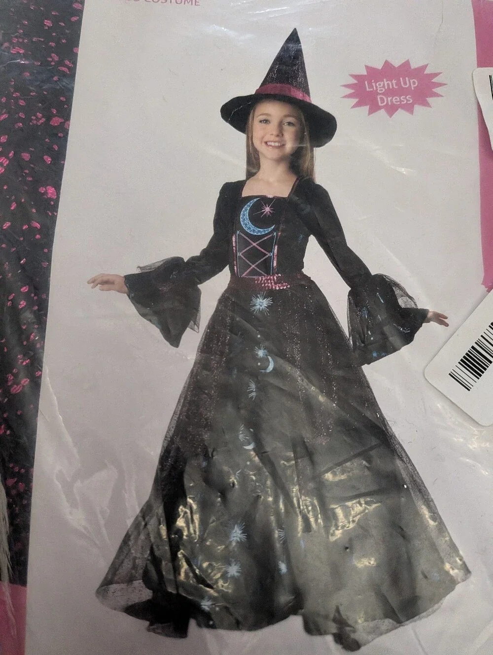 Girls Light Up Deluxe Moonlight Witch Costume (S(4-6)